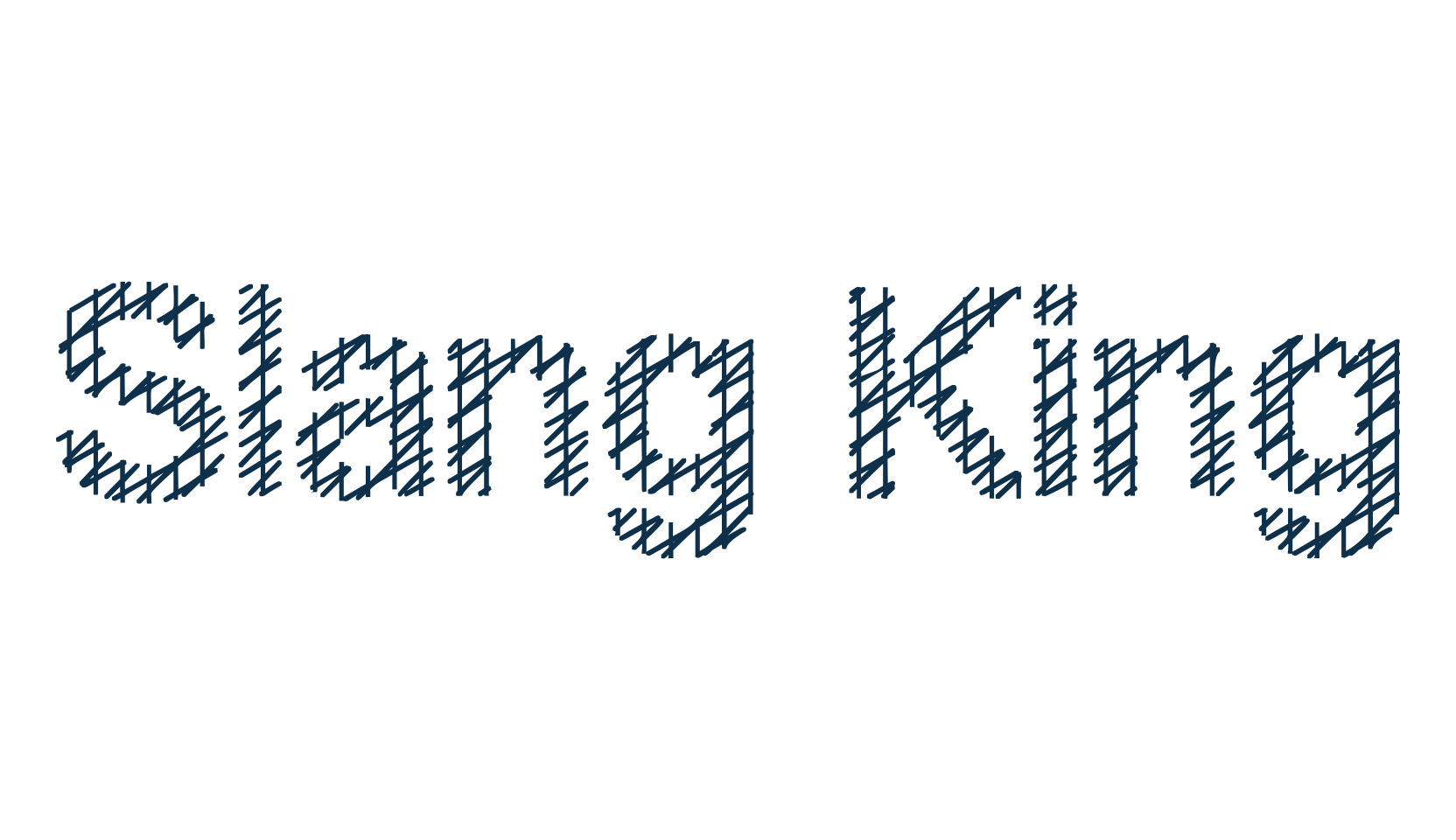 Slang King, decorative font preview