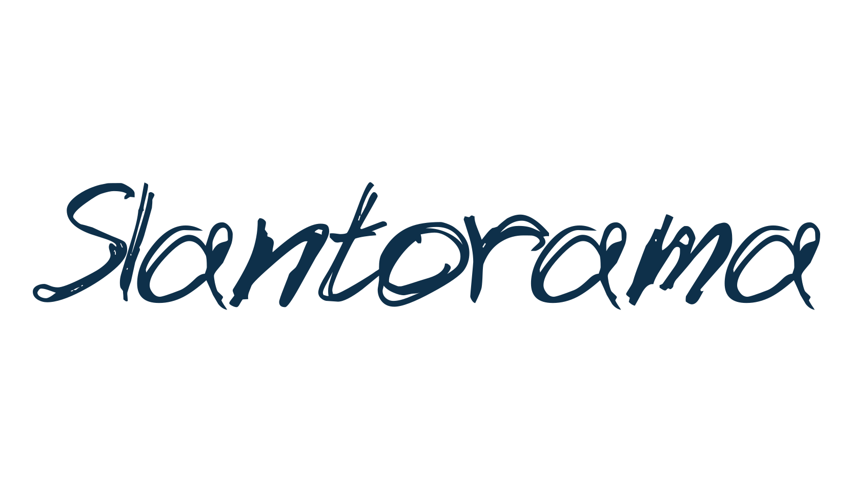 Slantorama, trash font preview