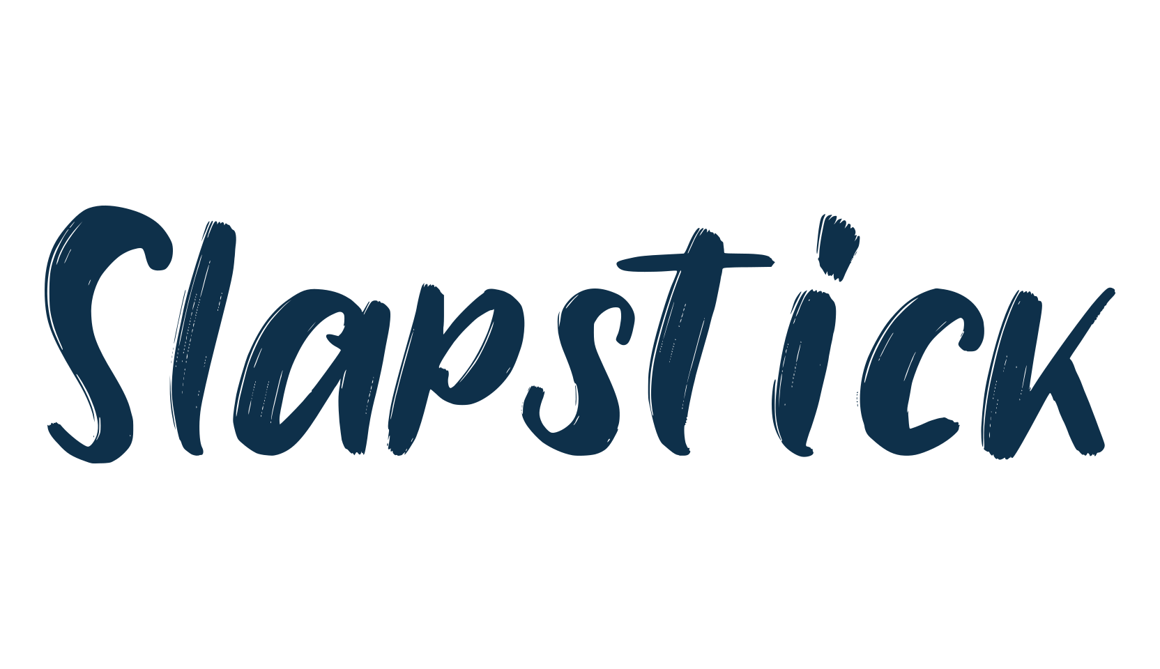 Slapstick, brush font preview
