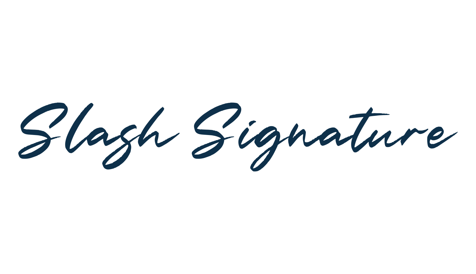 Slash Signature, handwriting font preview