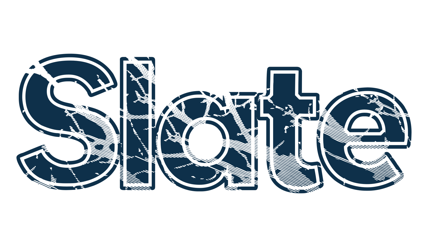 Slate, eroded font preview