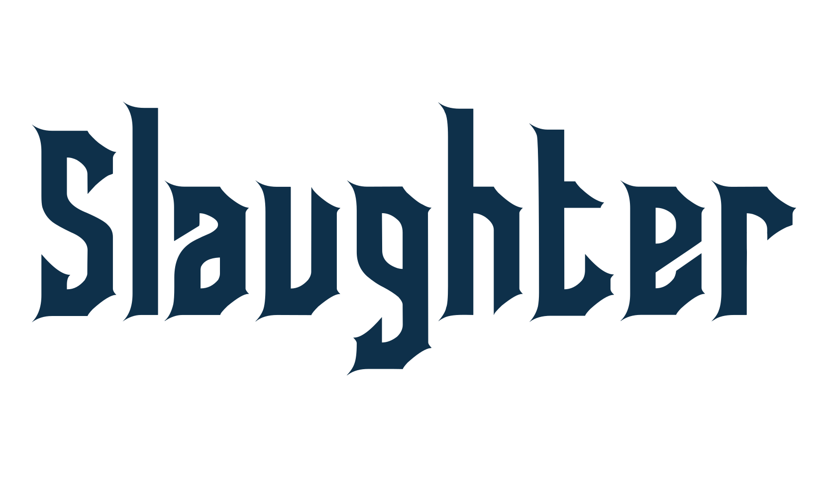Slaughter, modern font preview