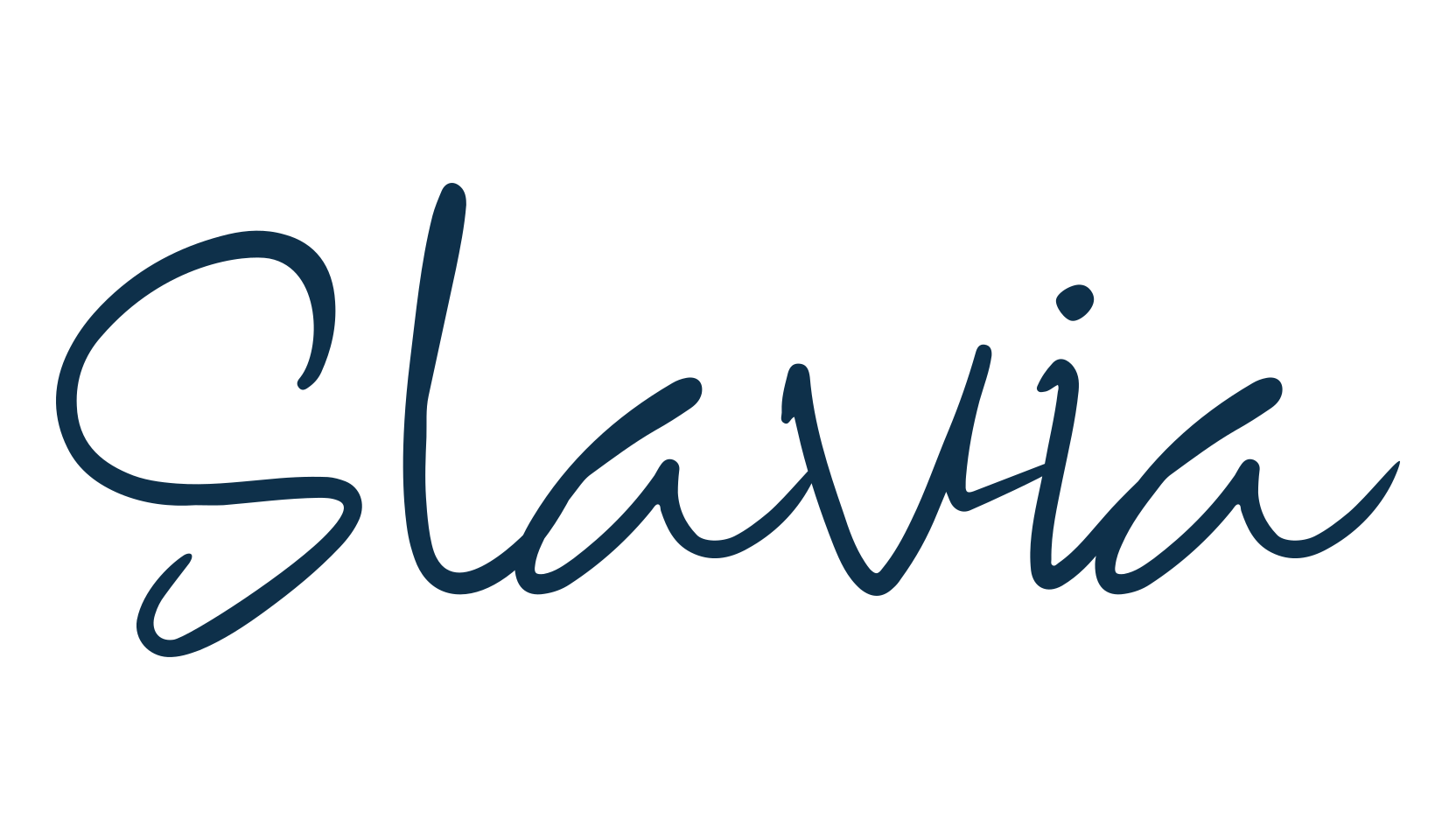 Slavia, handwriting font preview