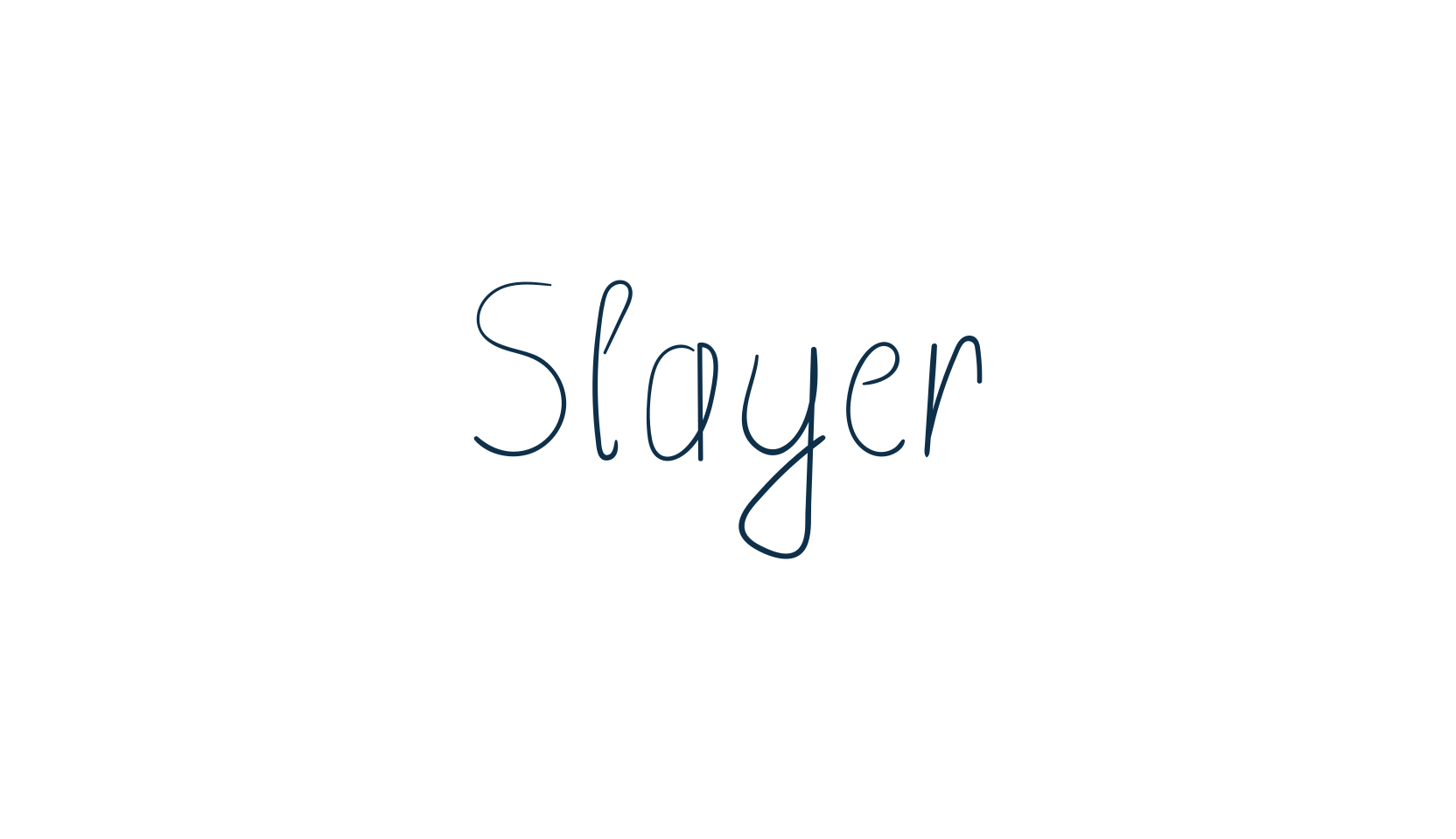 Slayer (slayer-2), handwriting font preview
