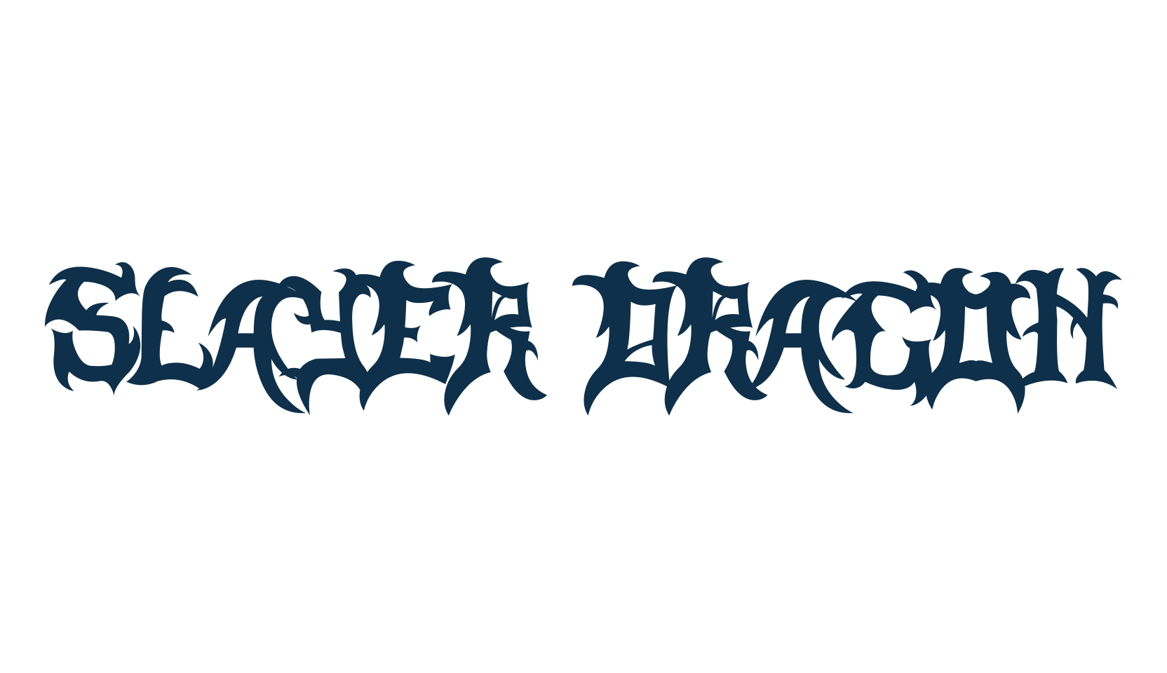Slayer Dragon, gothic modern font preview