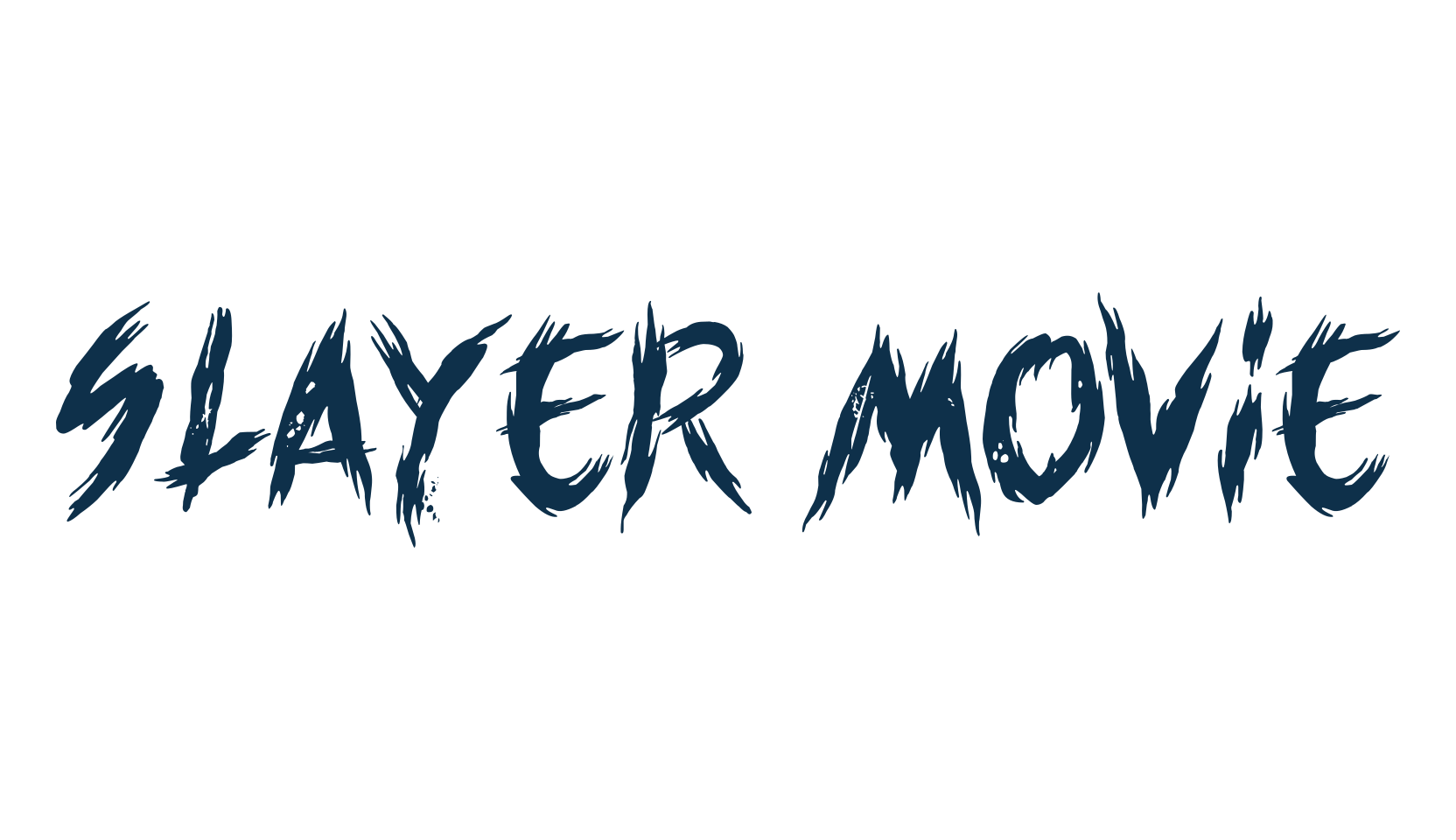 Slayer movie, halloween font preview