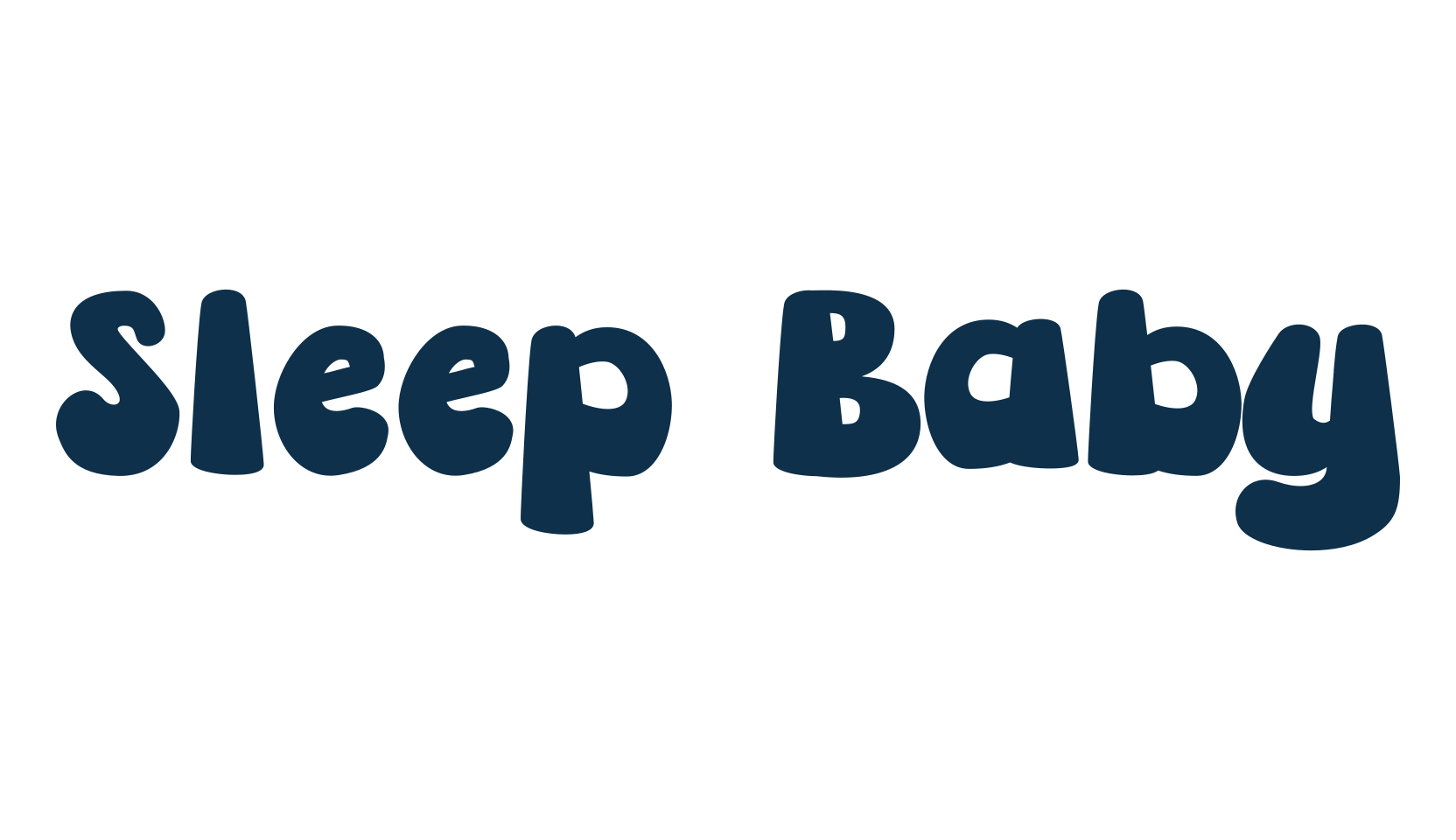 Sleep Baby, fancy cartoon decorative font preview