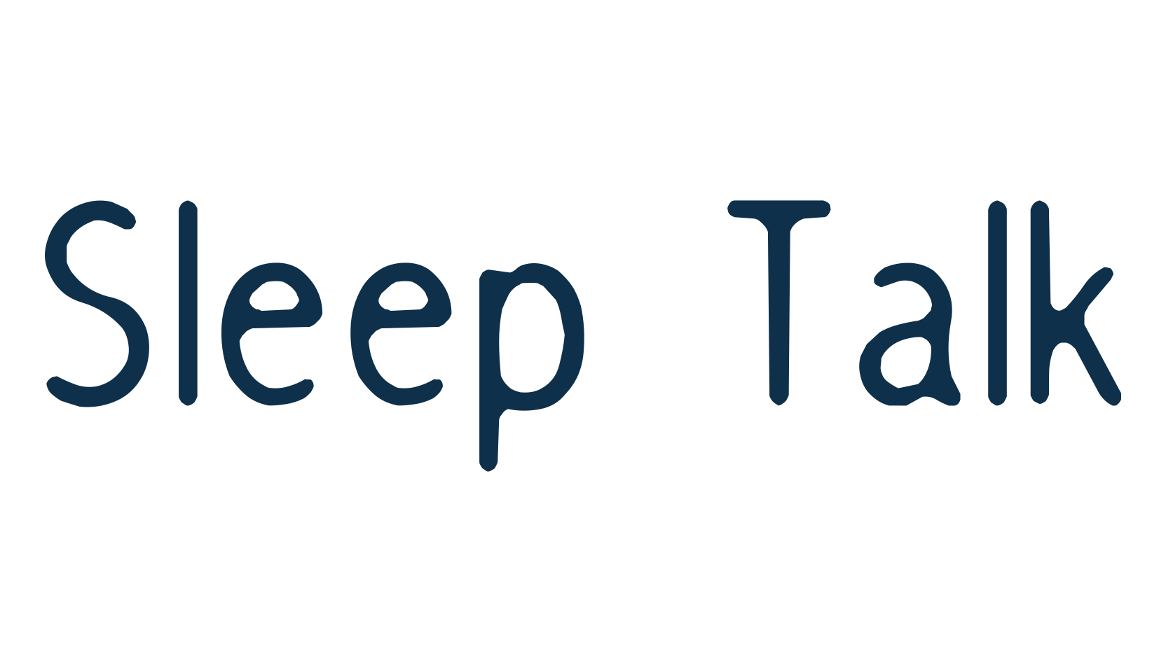 Sleep Talk, basic sans serif font preview