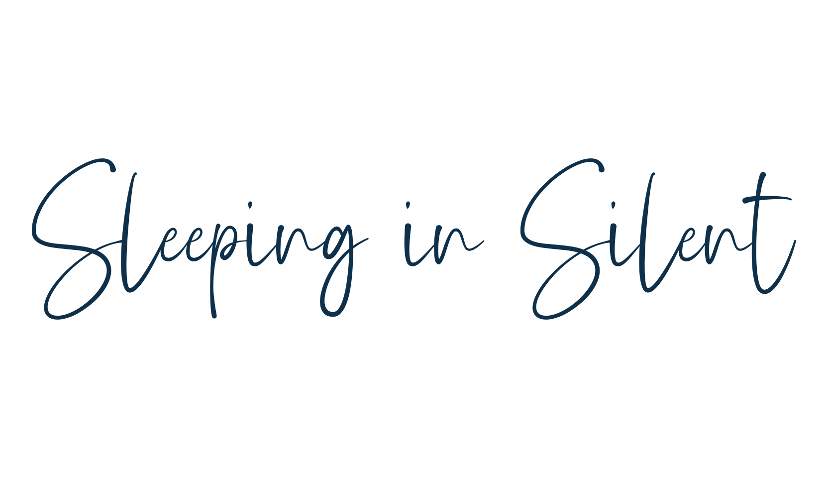 Sleeping in Silent, script handwritten fancy decorative calligraphy font preview