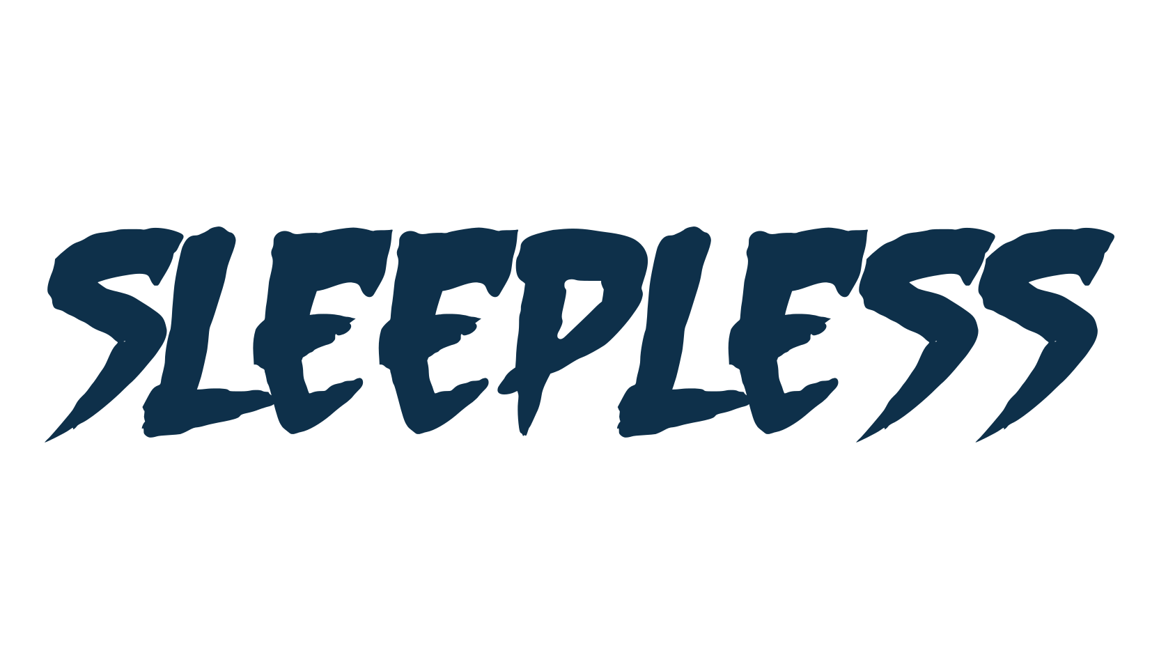 Sleepless, halloween font preview