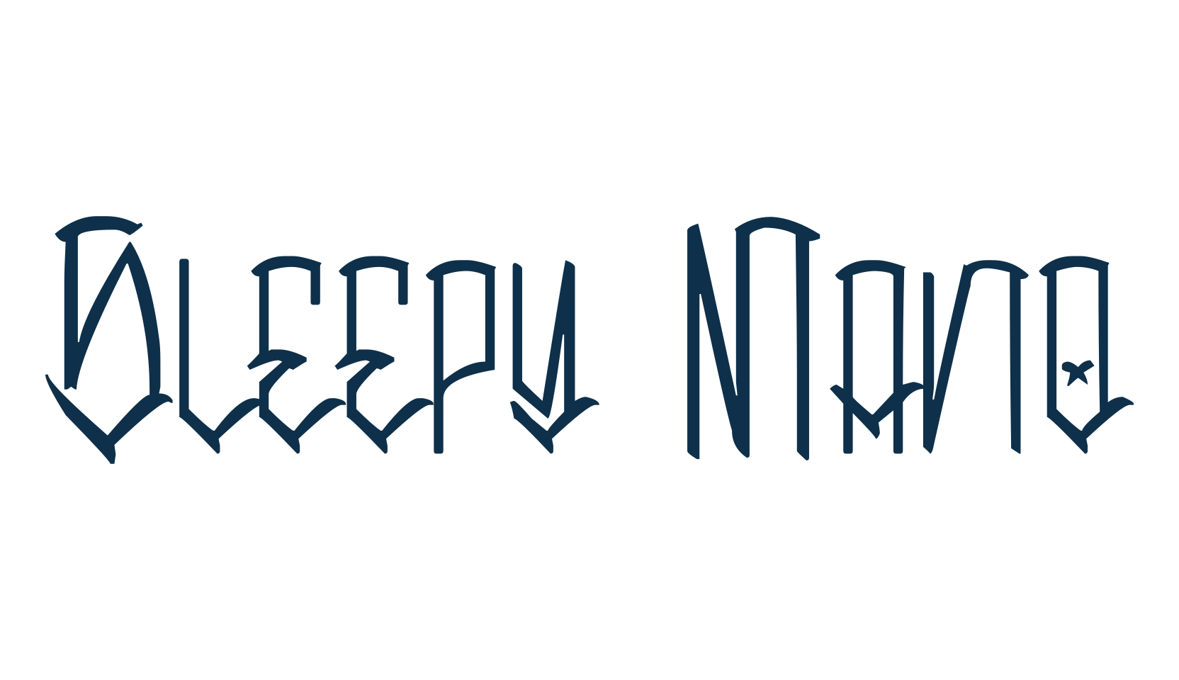 Sleepy Mano, script graffiti fancy decorative calligraphy font preview