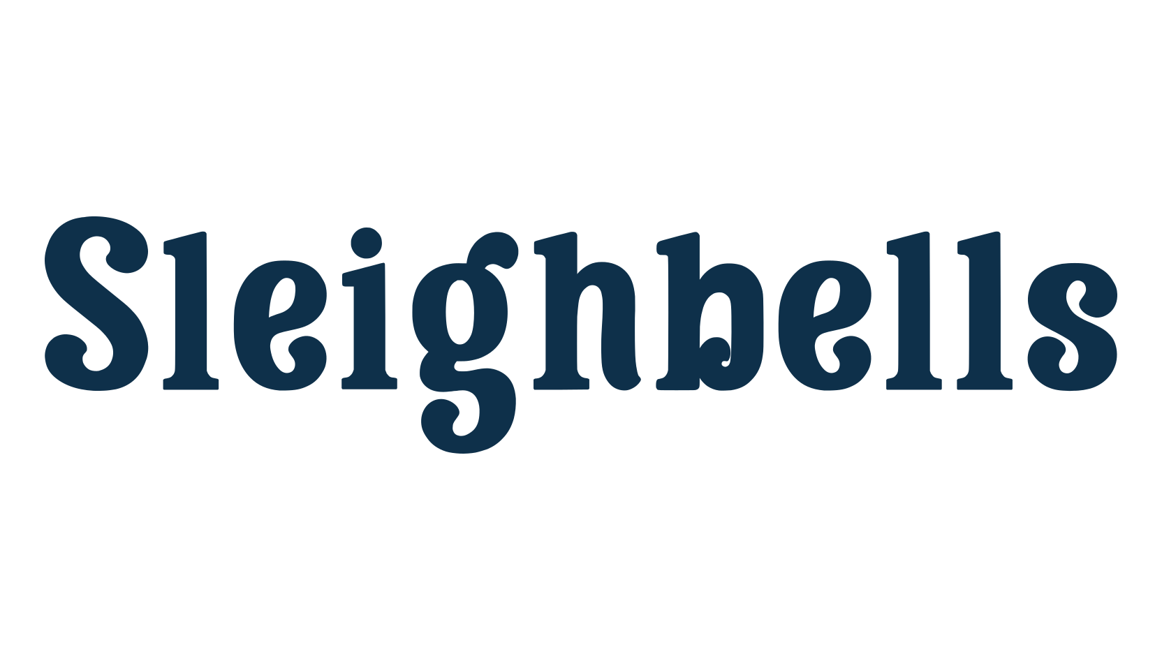 Sleighbells, display market font preview