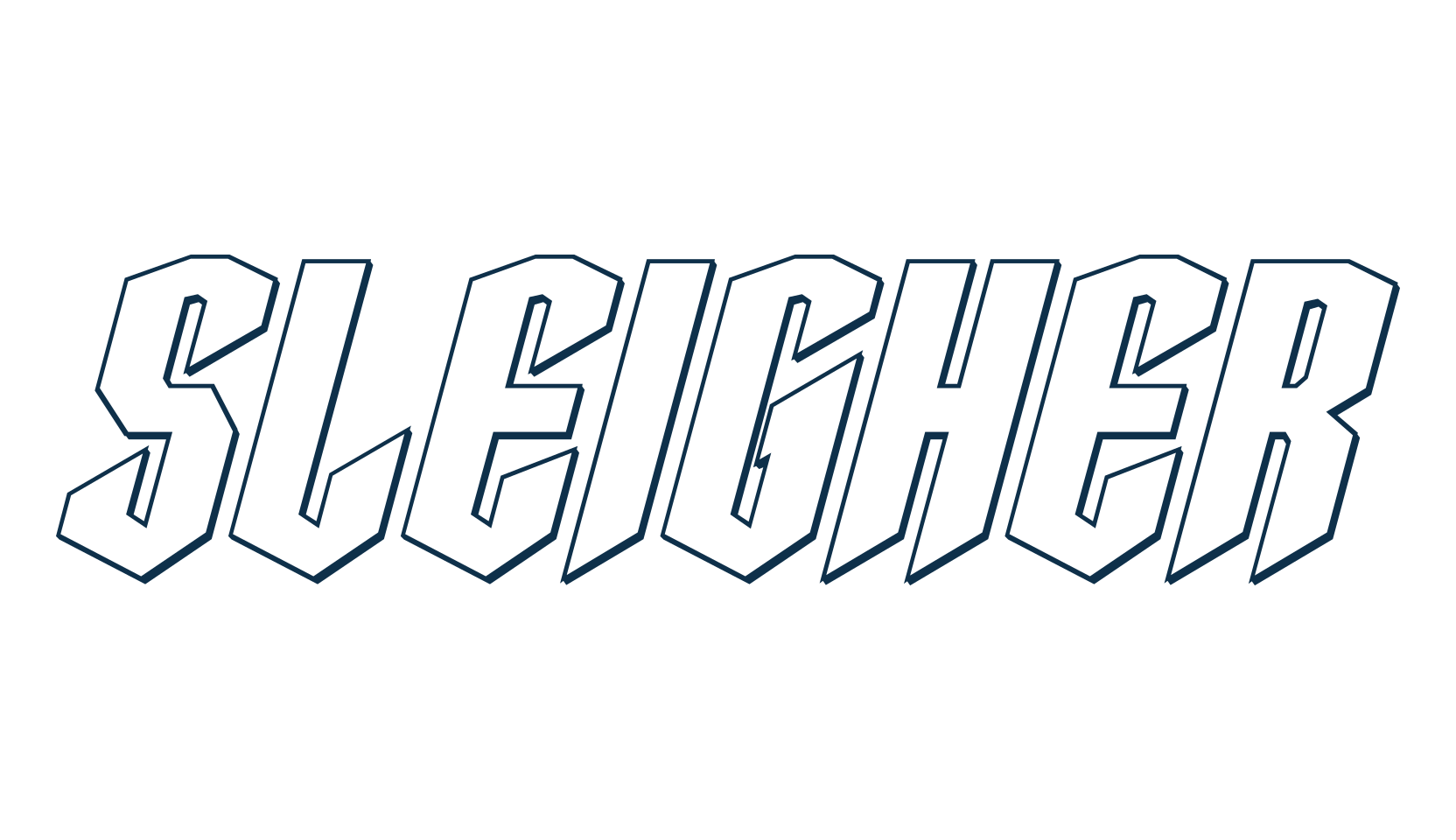 Sleigher, modern font preview