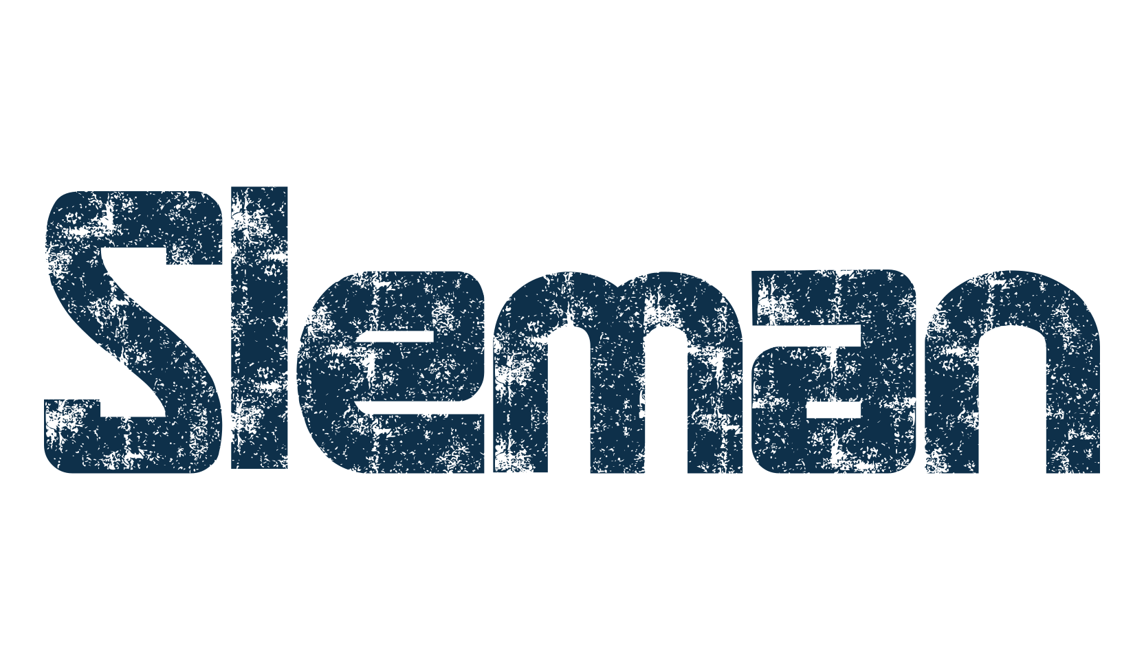 Sleman, eroded font preview