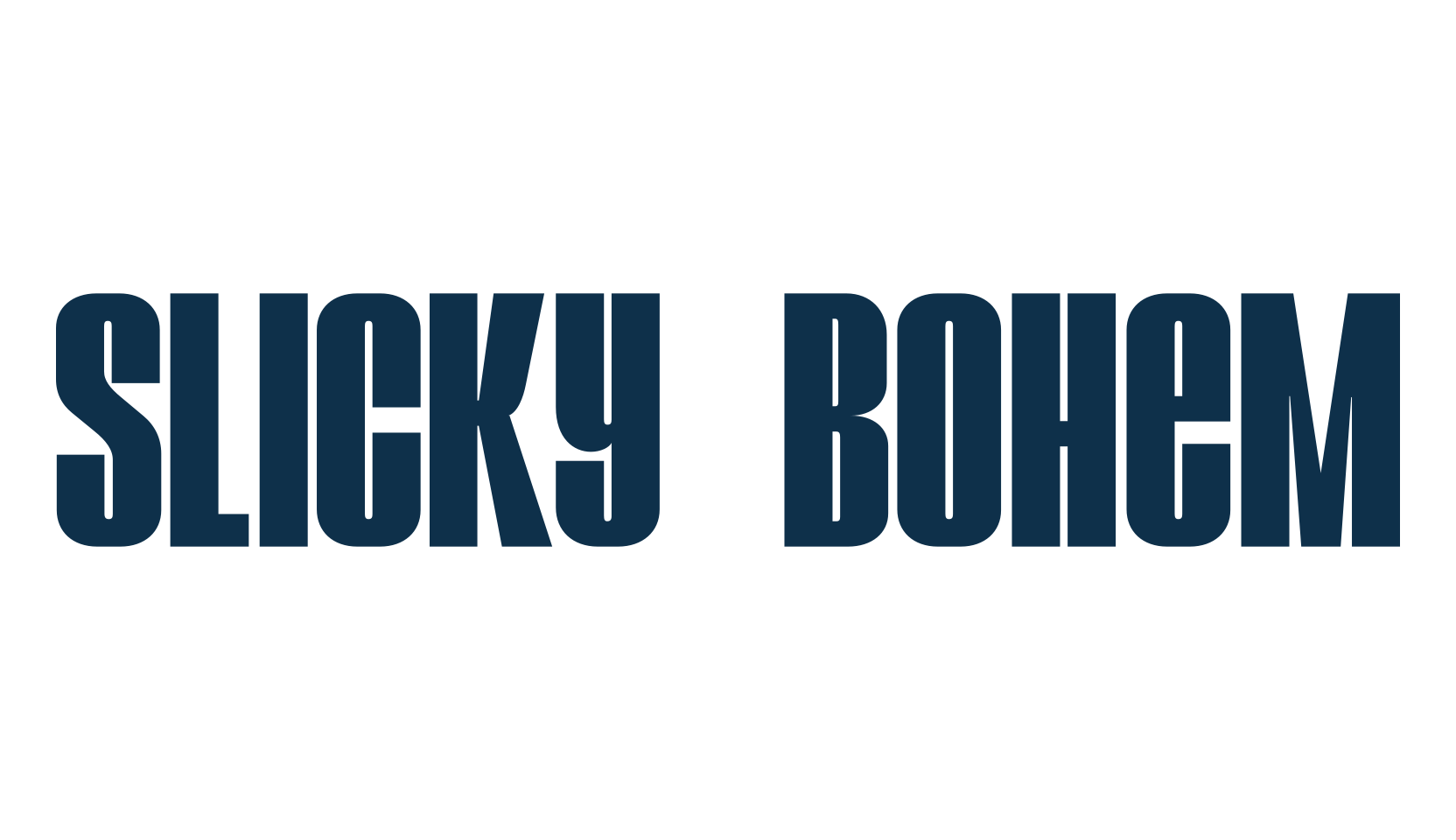 Slicky Bohem, basic sans serif font preview