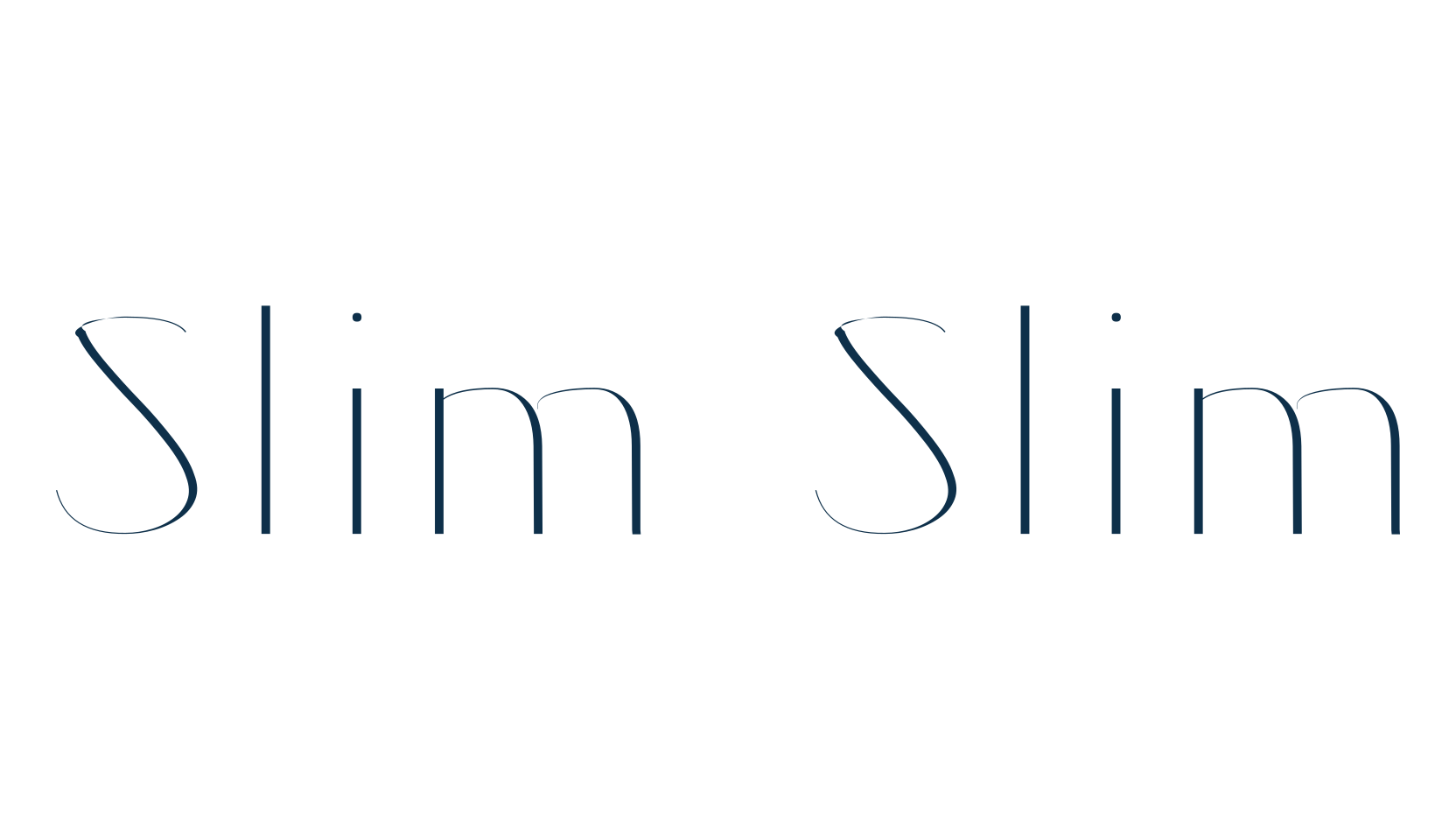 Slim Slim, sans serif font preview