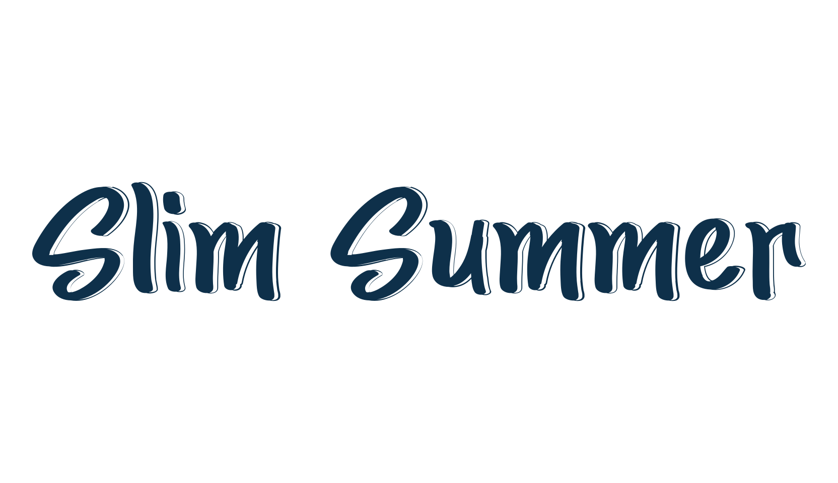 Slim Summer, fancy cartoon decorative comic font preview