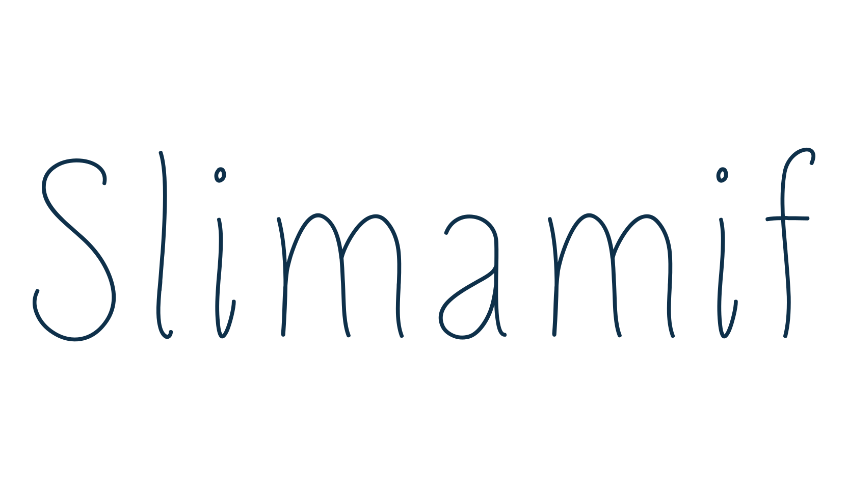 Slimamif, script handwritten fancy decorative calligraphy font preview
