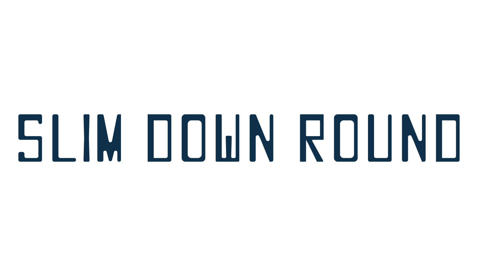 Slim Down Round, fancy various techno sci-fi font preview