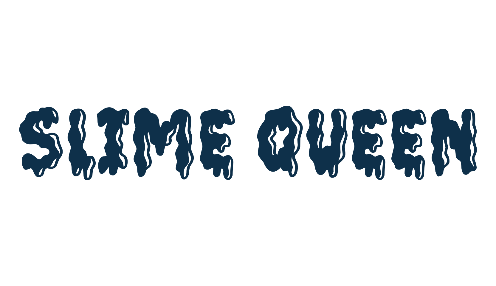Slime Queen, halloween font preview
