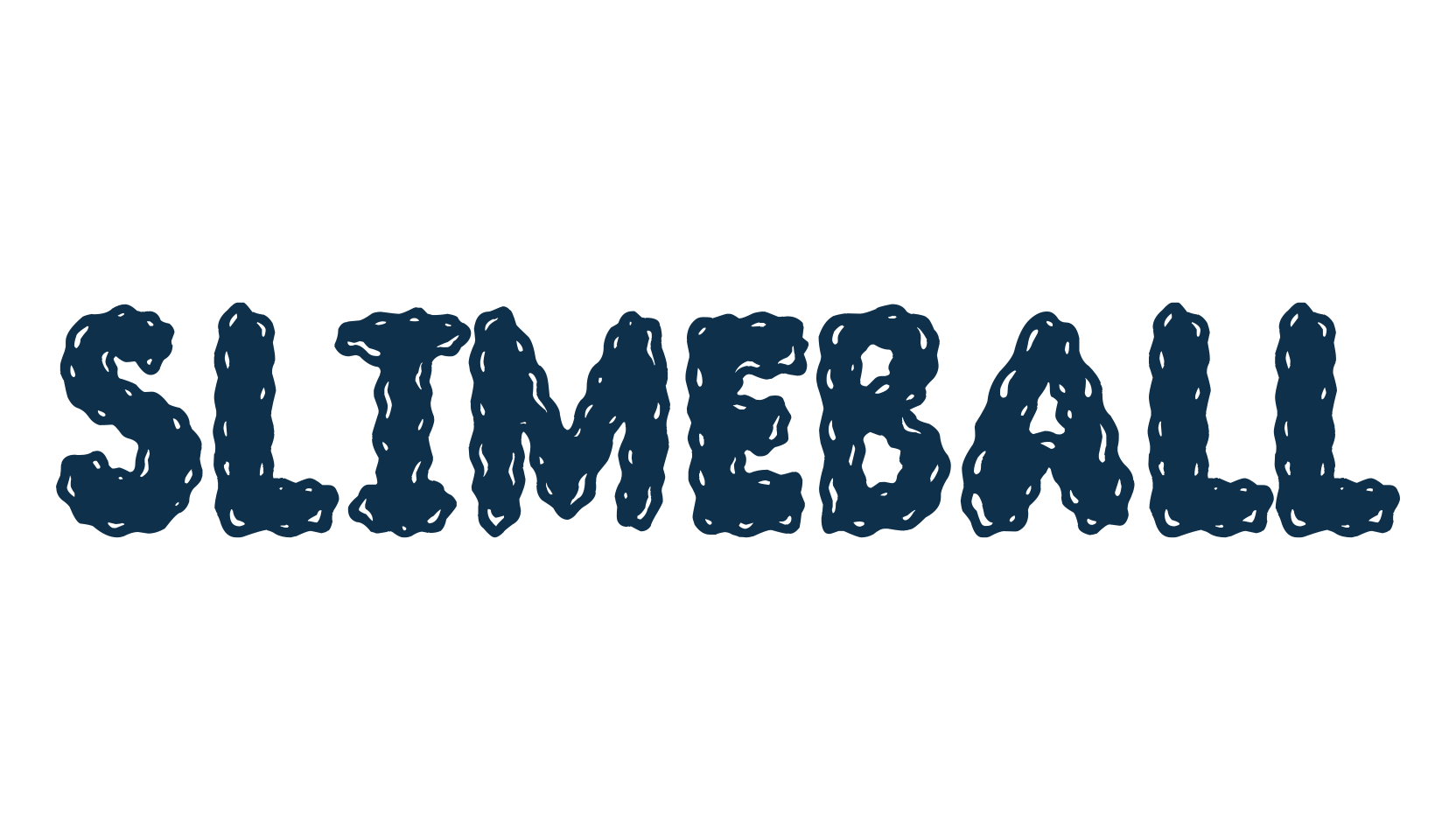 Slimeball, cartoon font preview