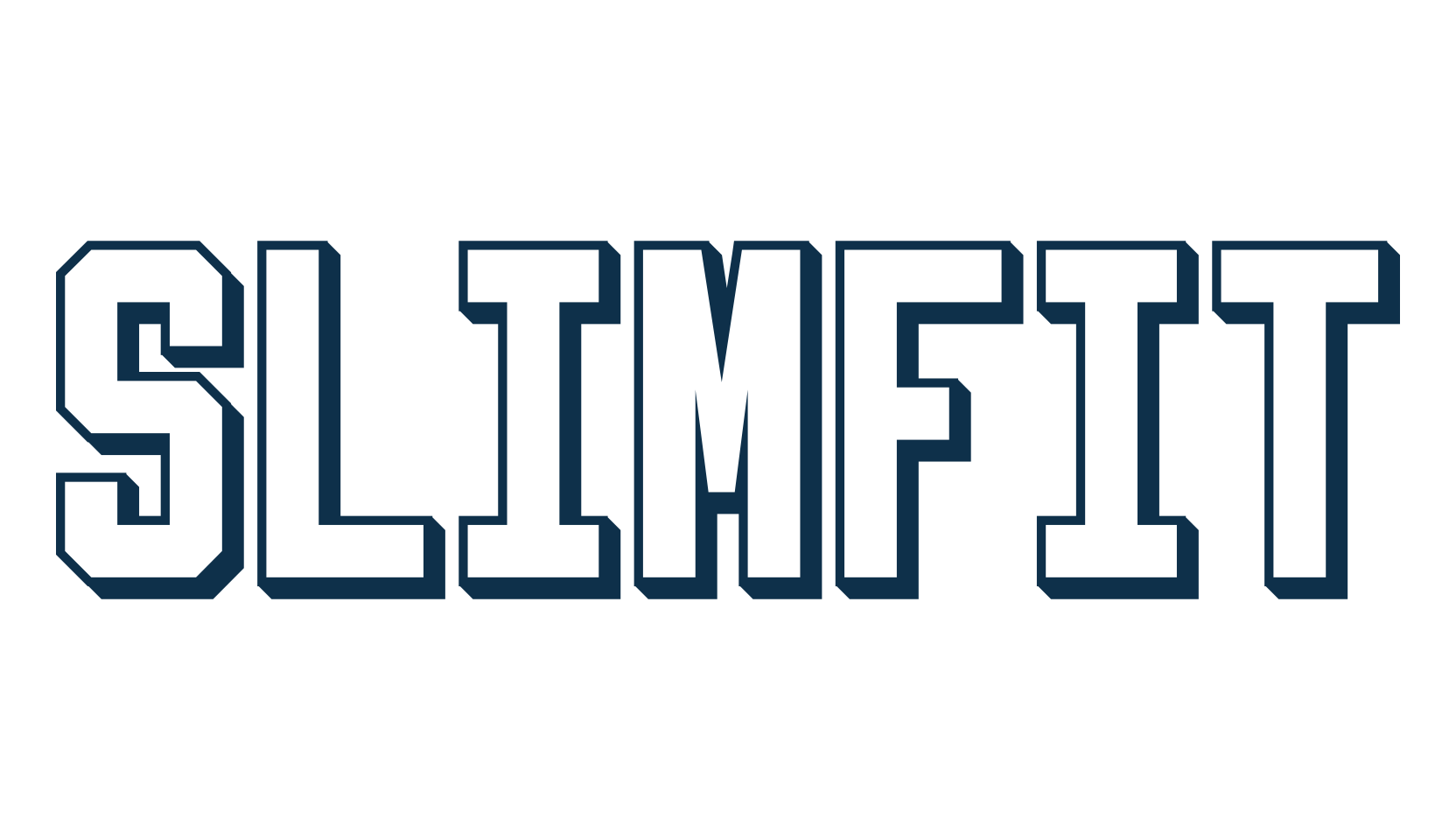SlimFit, old school font preview