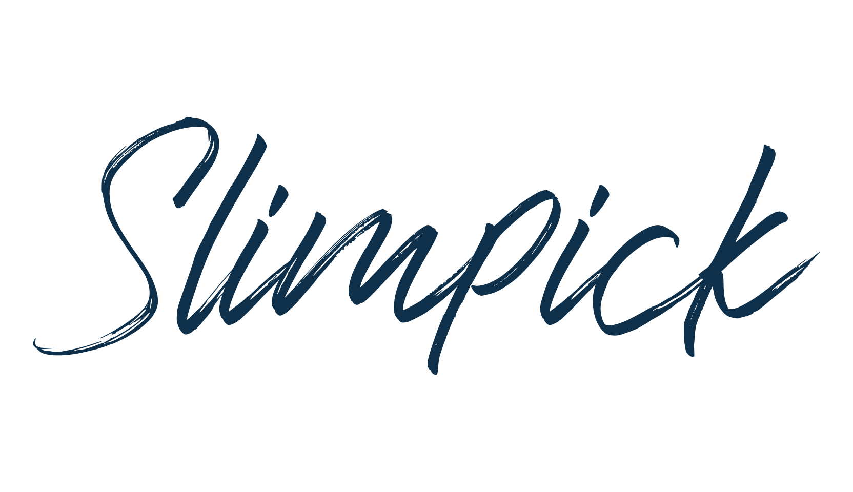 Slimpick, brush font preview