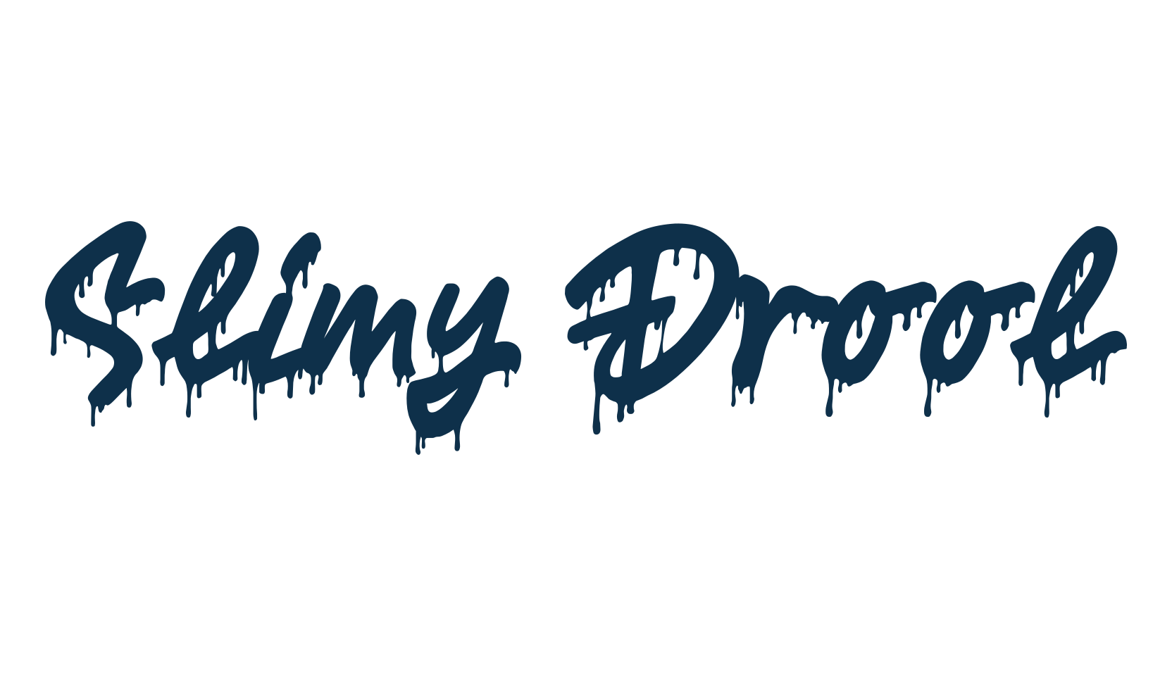Slimy Drool, halloween font preview