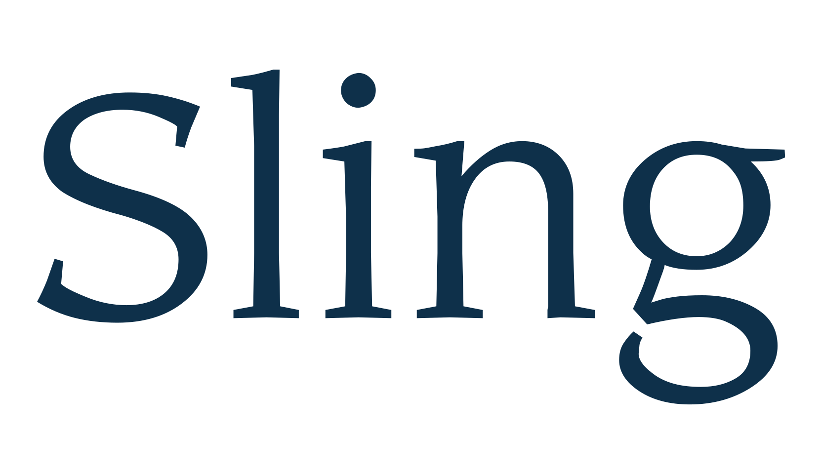 Sling, serif font preview