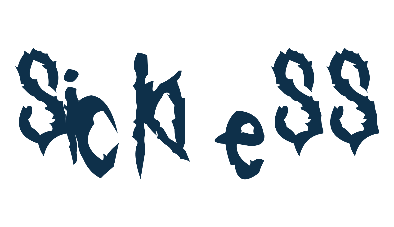 Sickness, script trash fancy decorative calligraphy font preview
