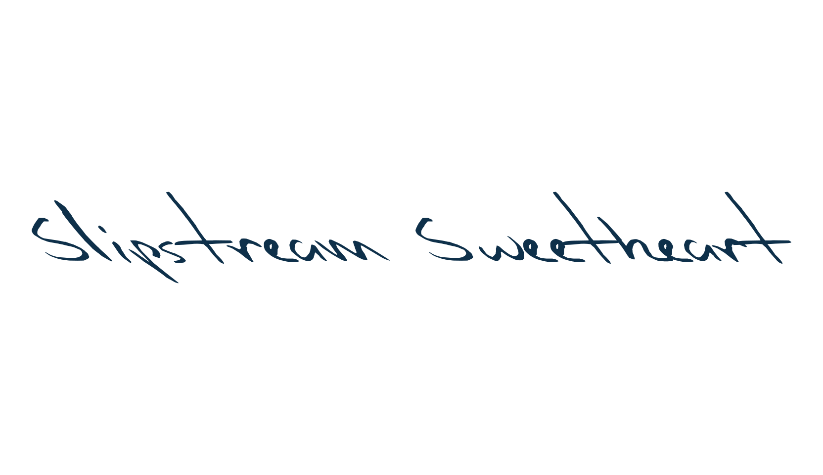 Slipstream Sweetheart, script handwritten fancy decorative calligraphy font preview