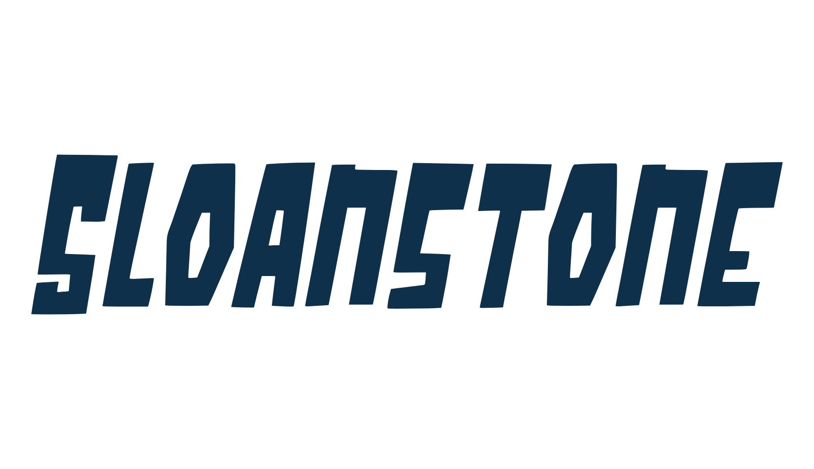 Sloanstone, cartoon font preview