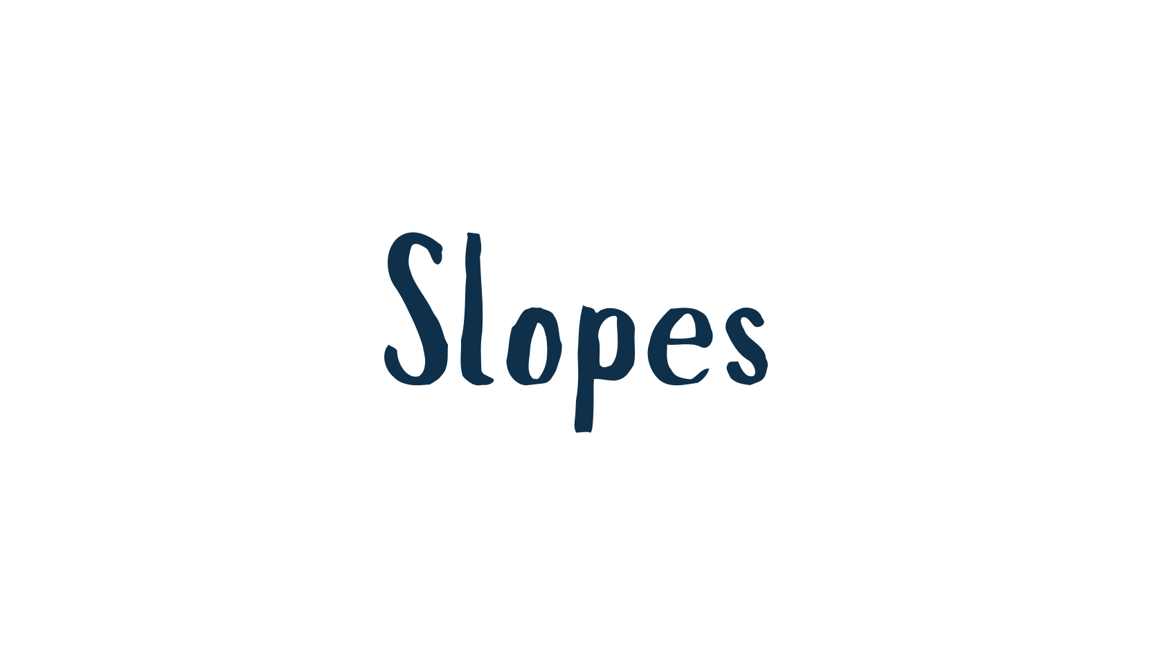 Slopes, script handwritten fancy decorative calligraphy font preview