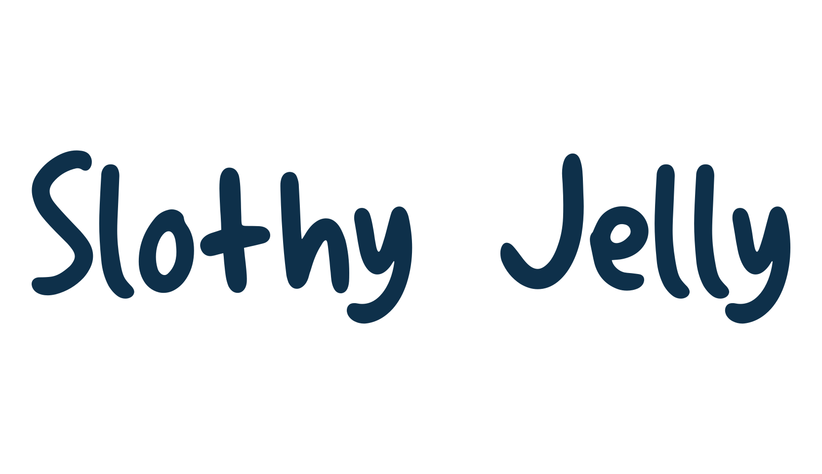 Slothy Jelly, script handwritten fancy decorative calligraphy font preview