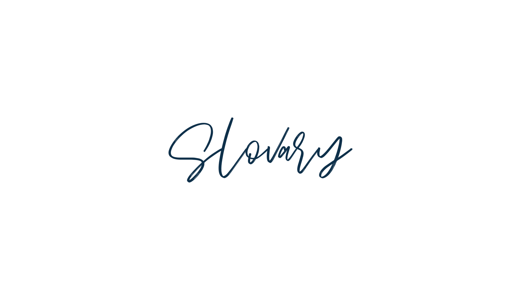 Slovary, handwriting font preview