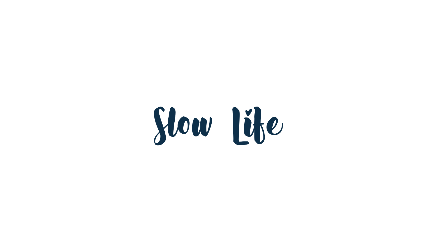 Slow Life, script brush fancy decorative calligraphy font preview