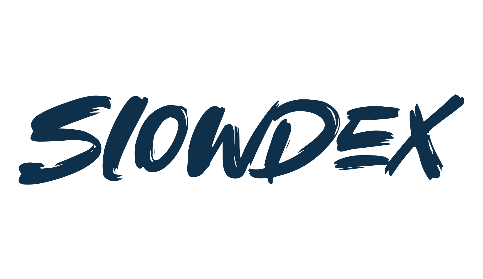 Slowdex, script brush fancy decorative calligraphy font preview