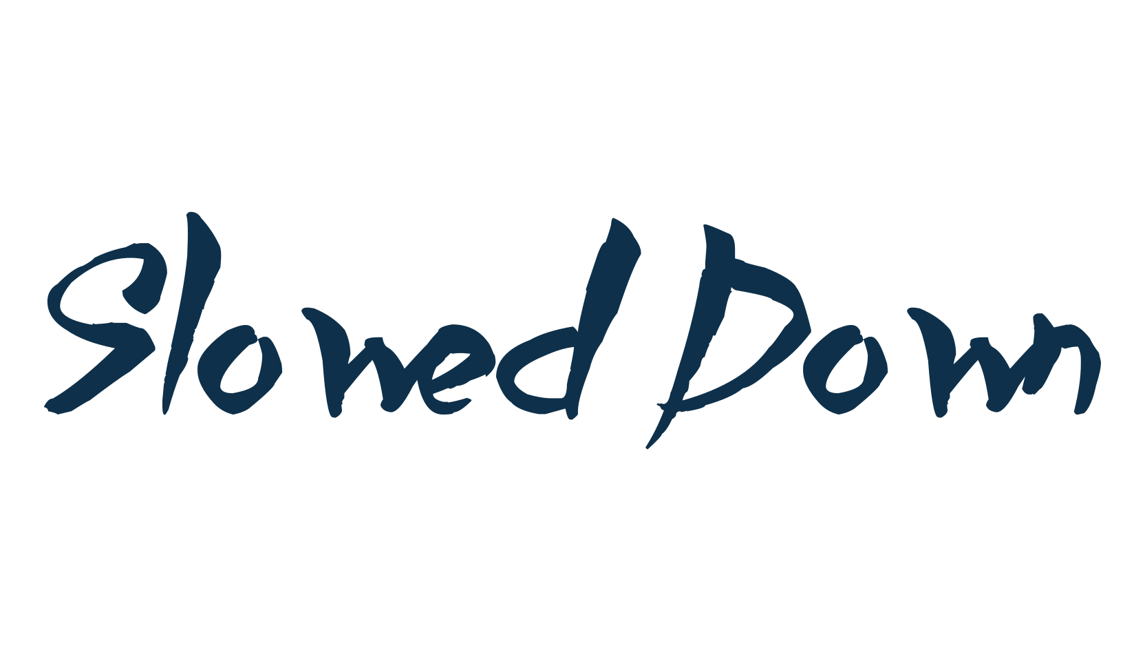 Slowed Down, brush font preview