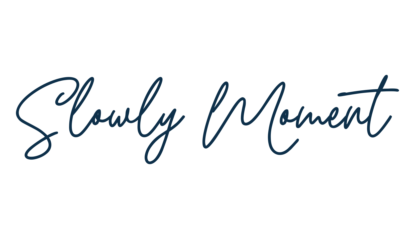 Slowly Moment, handwriting font preview