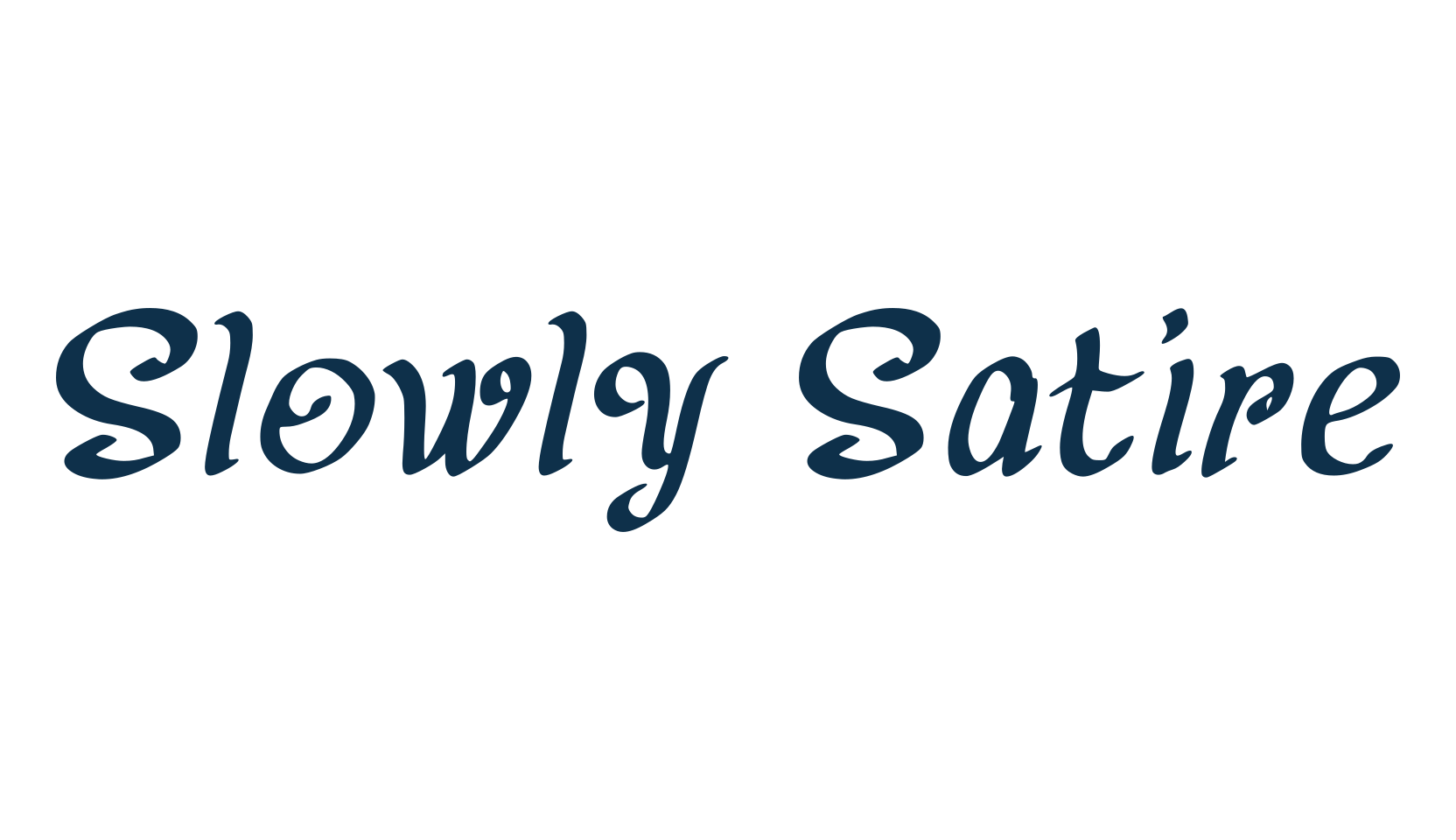 Slowly Satire, fancy various decorative script calligraphy font preview