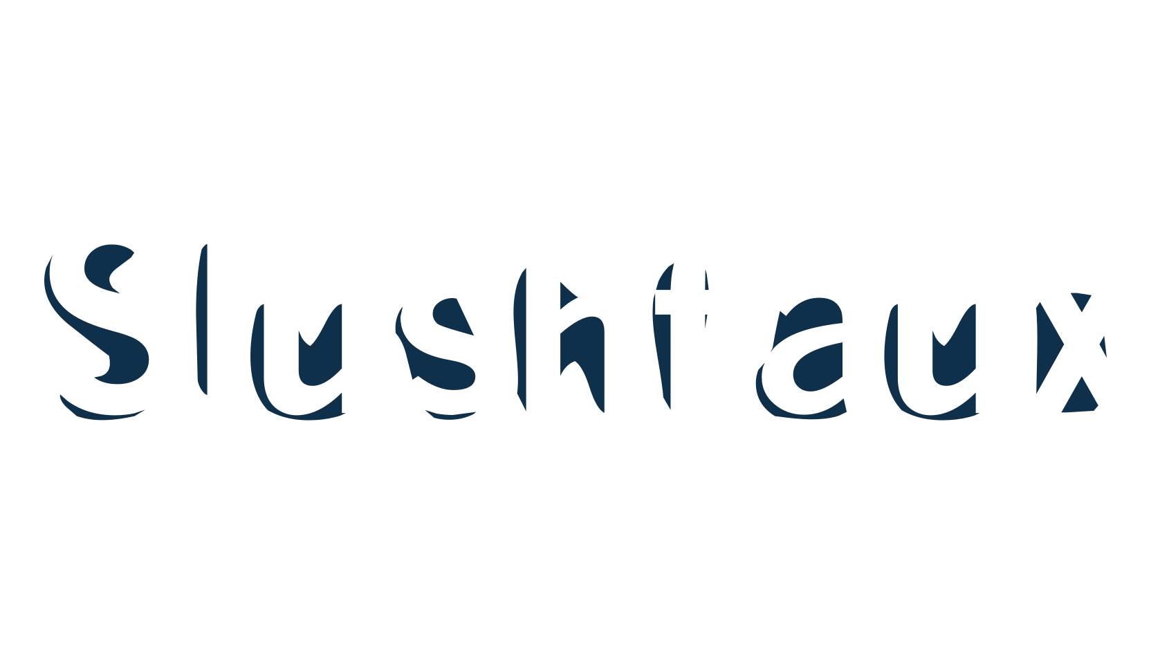 Slushfaux, distorted font preview