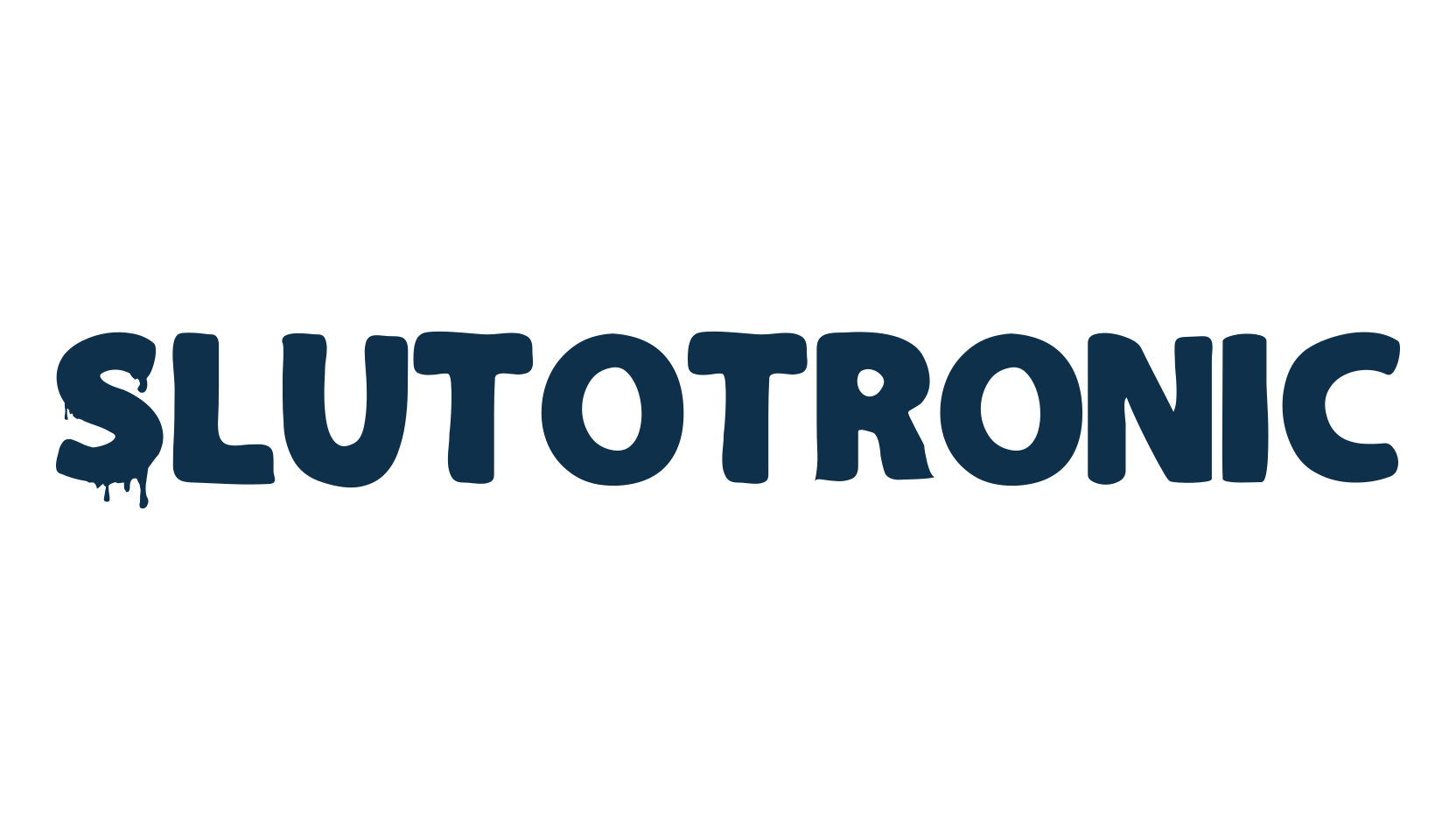 Slutotronic, cartoon font preview