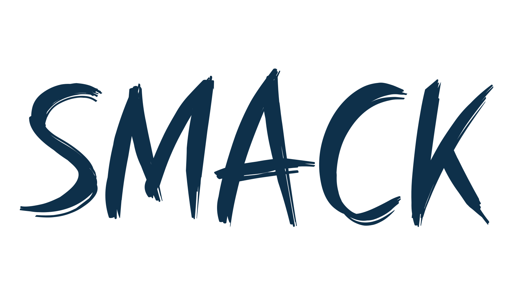 Smack, script brush fancy decorative calligraphy font preview