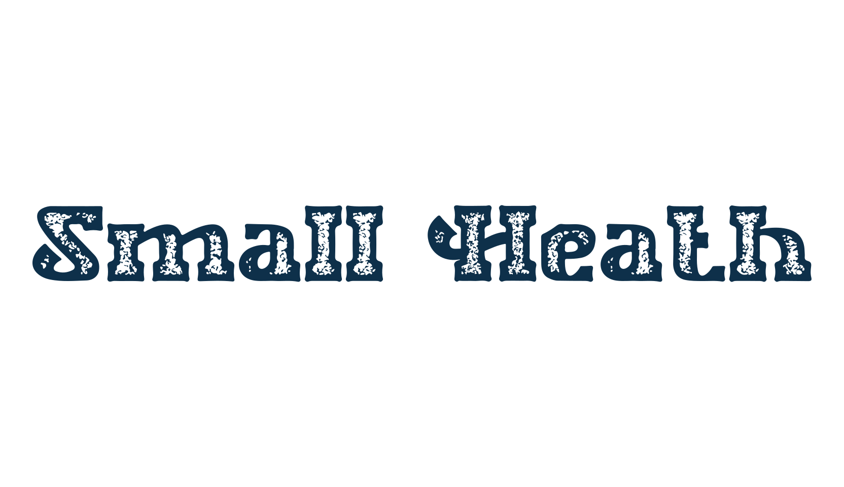 Small Heath, western font preview