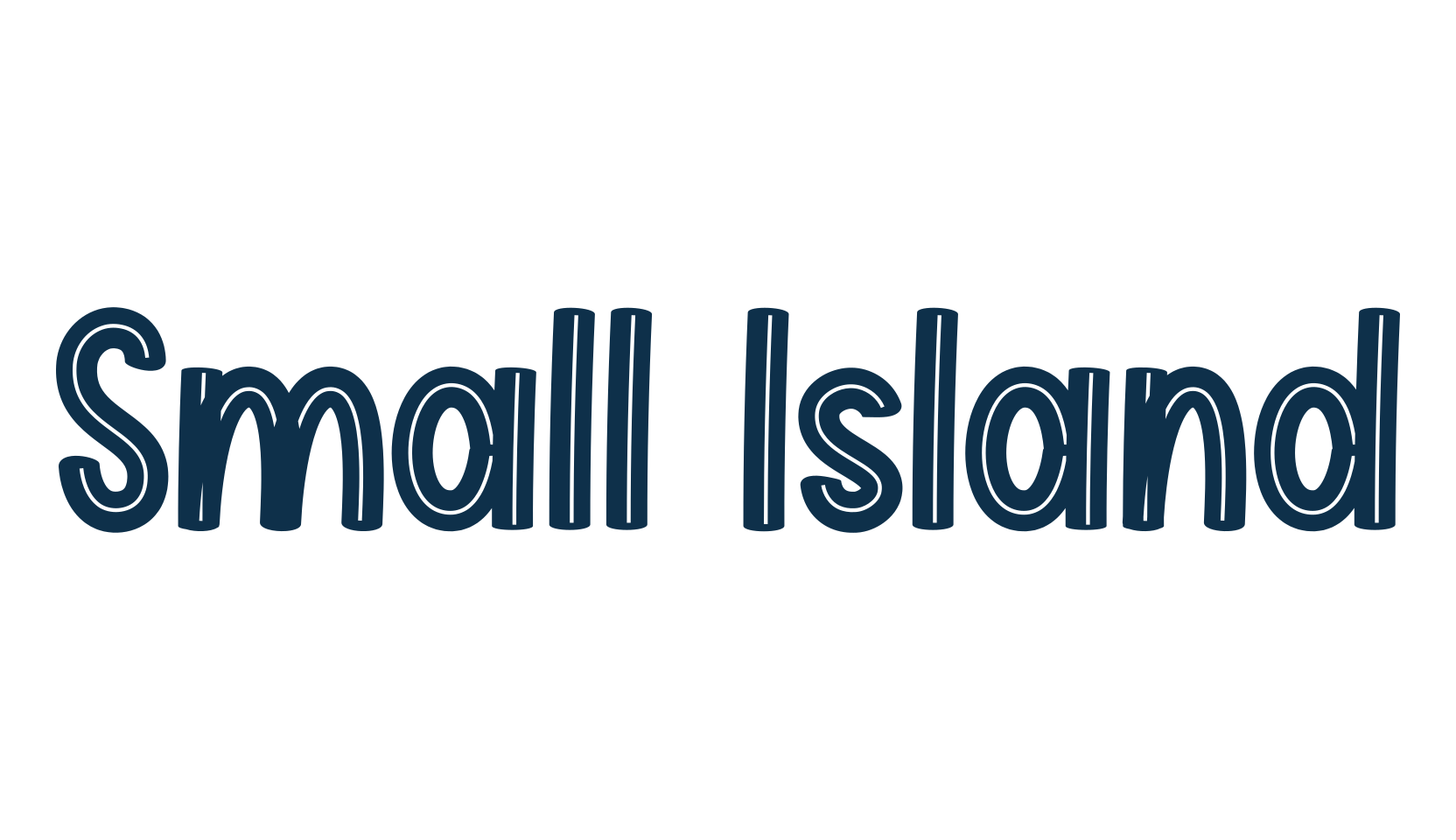 Small Island, fancy various decorative font preview