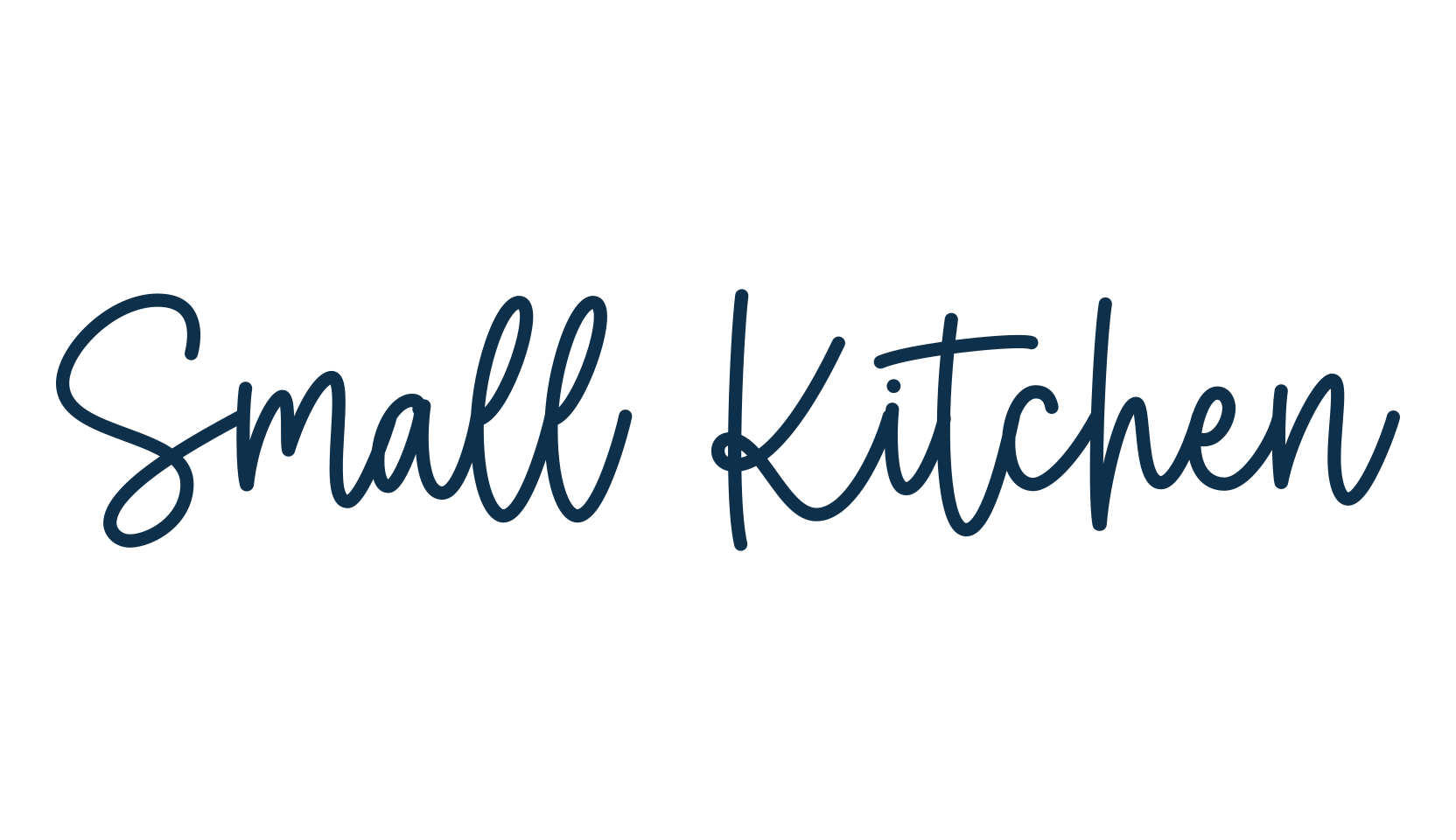 Small Kitchen, handwriting font preview