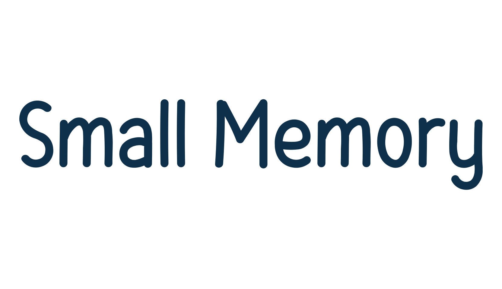 Small Memory, handwriting font preview