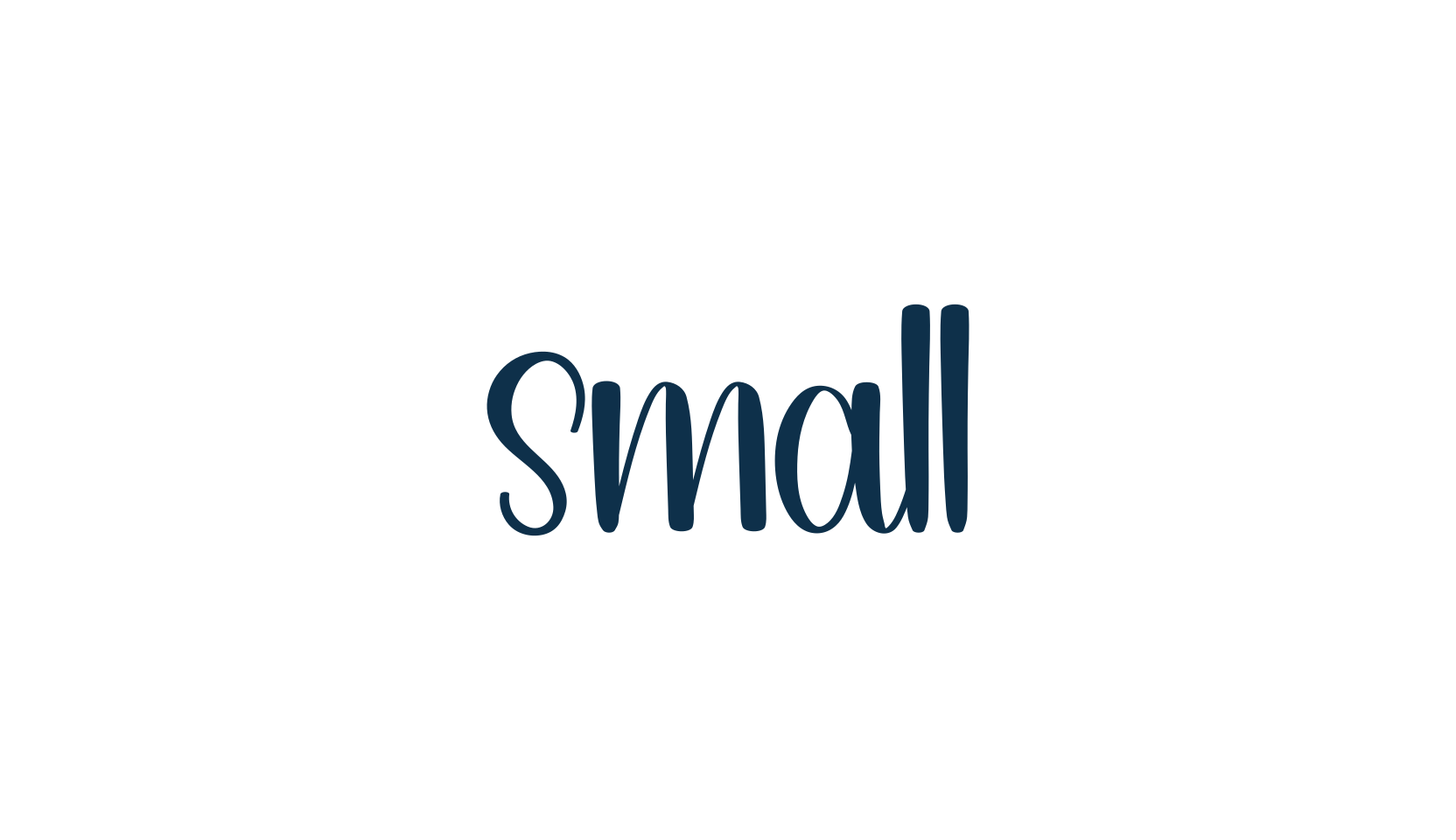 Small, various font preview