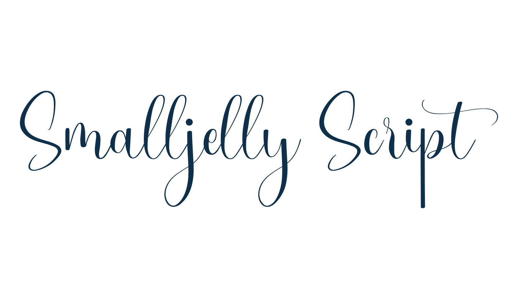Smalljelly Script, script calligraphy fancy decorative font preview