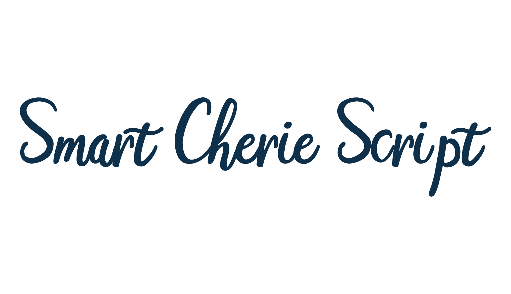 Smart Cherie Script, script handwritten fancy decorative calligraphy font preview